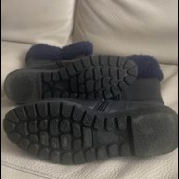 Made in Italy size 38 leather navy boots - Picture 4 of 9